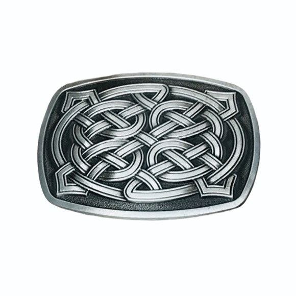Other - New! Celtic style belt buckle rectangular silver toned